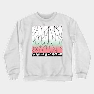 Kimono motif Crewneck Sweatshirt